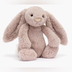 Jellycat Bashful Luxe Bunny Rosa Medium Plush NWT Authentic Collectible Soft Toy